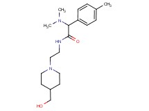 2-(dimethylamino)-N-{2-[4-(hydroxymethyl)-1-piperidinyl]ethyl}-2-(4-methylphenyl)acetamide