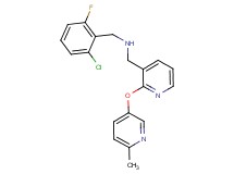 (2-chloro-6-fluorobenzyl)({2-[(6-methyl-3-pyridinyl)oxy]-3-pyridinyl}methyl)amine
