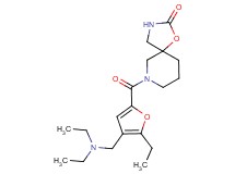 7-{4-[(diethylamino)methyl]-5-ethyl-2-furoyl}-1-oxa-3,7-diazaspiro[4.5]decan-2-one