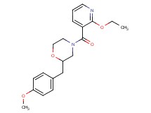 4-[(2-ethoxy-3-pyridinyl)carbonyl]-2-(4-methoxybenzyl)morpholine