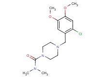 4-(2-chloro-4,5-dimethoxybenzyl)-N,N-dimethylpiperazine-1-carboxamide