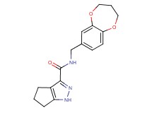 N-(3,4-dihydro-2H-1,5-benzodioxepin-7-ylmethyl)-1,4,5,6-tetrahydrocyclopenta[c]pyrazole-3-carboxamide