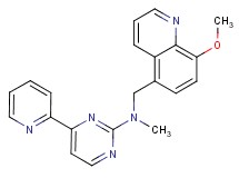 N-[(8-methoxy-5-quinolinyl)methyl]-N-methyl-4-(2-pyridinyl)-2-pyrimidinamine