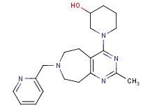 1-[2-methyl-7-(pyridin-2-ylmethyl)-6,7,8,9-tetrahydro-5H-pyrimido[4,5-d]azepin-4-yl]piperidin-3-ol