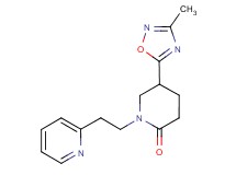 5-(3-methyl-1,2,4-oxadiazol-5-yl)-1-[2-(2-pyridinyl)ethyl]-2-piperidinone