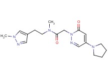 N-methyl-N-[2-(1-methyl-1H-pyrazol-4-yl)ethyl]-2-(6-oxo-4-pyrrolidin-1-ylpyridazin-1(6H)-yl)acetamide
