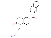 rel-(4aS,8aR)-1-(3-aminopropyl)-6-(2,3-dihydro-1H-inden-5-ylcarbonyl)octahydro-1,6-naphthyridin-2(1H)-one hydrochloride