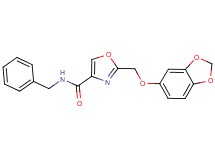 2-[(1,3-benzodioxol-5-yloxy)methyl]-N-benzyl-1,3-oxazole-4-carboxamide