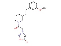 3-(2-{3-[2-(3-methoxyphenyl)ethyl]-1-piperidinyl}-2-oxoethyl)-1,2,3-oxadiazol-3-ium-5-olate