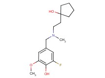 2-fluoro-4-{[[2-(1-hydroxycyclopentyl)ethyl](methyl)amino]methyl}-6-methoxyphenol