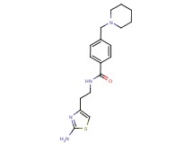 N-[2-(2-amino-1,3-thiazol-4-yl)ethyl]-4-(1-piperidinylmethyl)benzamide