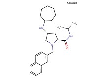 (4R)-4-(cycloheptylamino)-N-isopropyl-1-(2-naphthylmethyl)-L-prolinamide