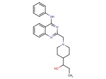 1-{1-[(4-anilino-2-quinazolinyl)methyl]-4-piperidinyl}-1-propanol