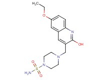 4-[(6-ethoxy-2-hydroxy-3-quinolinyl)methyl]-1-piperazinesulfonamide