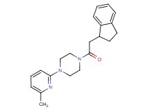 1-(2,3-dihydro-1H-inden-1-ylacetyl)-4-(6-methyl-2-pyridinyl)piperazine