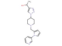 1-[1-(1-{[1-(3-pyridinyl)-1H-pyrrol-2-yl]methyl}-4-piperidinyl)-1H-1,2,3-triazol-4-yl]ethanol trifluoroacetate (salt)