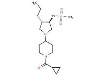 N-{rel-(3R,4S)-1-[1-(cyclopropylcarbonyl)-4-piperidinyl]-4-propyl-3-pyrrolidinyl}methanesulfonamide hydrochloride
