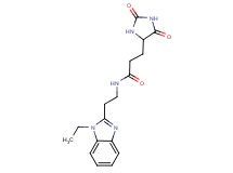 3-(2,5-dioxo-4-imidazolidinyl)-N-[2-(1-ethyl-1H-benzimidazol-2-yl)ethyl]propanamide