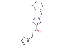 N-(1H-imidazol-2-ylmethyl)-1-(piperidin-3-ylmethyl)-1H-1,2,3-triazole-4-carboxamide