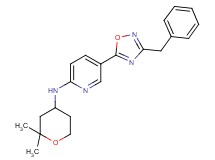 5-(3-benzyl-1,2,4-oxadiazol-5-yl)-N-(2,2-dimethyltetrahydro-2H-pyran-4-yl)-2-pyridinamine