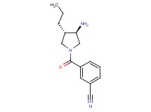 3-{[(3R*,4S*)-3-amino-4-propyl-1-pyrrolidinyl]carbonyl}benzonitrile