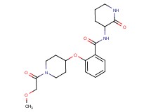 2-{[1-(methoxyacetyl)piperidin-4-yl]oxy}-N-(2-oxopiperidin-3-yl)benzamide