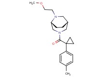 (1R*,5R*)-6-(2-methoxyethyl)-3-{[1-(4-methylphenyl)cyclopropyl]carbonyl}-3,6-diazabicyclo[3.2.2]nonane