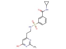 N-cyclopropyl-3-({[2-(6-hydroxy-2-methylpyrimidin-4-yl)ethyl]amino}sulfonyl)benzamide