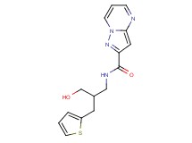 N-[3-hydroxy-2-(2-thienylmethyl)propyl]pyrazolo[1,5-a]pyrimidine-2-carboxamide