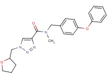 N-methyl-N-(4-phenoxybenzyl)-1-(tetrahydro-2-furanylmethyl)-1H-1,2,3-triazole-4-carboxamide