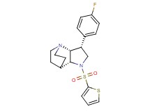 (3R*,3aR*,7aR*)-3-(4-fluorophenyl)-1-(2-thienylsulfonyl)octahydro-4,7-ethanopyrrolo[3,2-b]pyridine