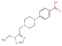 4-{4-[(1-ethyl-1H-1,2,4-triazol-5-yl)methyl]piperazin-1-yl}benzoic acid