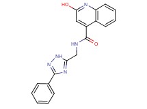 2-hydroxy-N-[(3-phenyl-1H-1,2,4-triazol-5-yl)methyl]-4-quinolinecarboxamide
