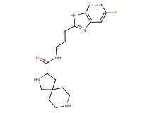 N-[3-(5-fluoro-1H-benzimidazol-2-yl)propyl]-2,8-diazaspiro[4.5]decane-3-carboxamide dihydrochloride