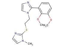 2-(2,3-dimethoxyphenyl)-1-{2-[(1-methyl-1H-imidazol-2-yl)thio]ethyl}-1H-imidazole