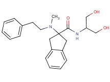N-[2-hydroxy-1-(hydroxymethyl)ethyl]-2-[methyl(2-phenylethyl)amino]-2-indanecarboxamide