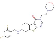 7-[(2,4-difluorobenzyl)amino]-3-[2-(4-morpholinyl)ethyl]-5,6,7,8-tetrahydro[1]benzothieno[2,3-d]pyrimidin-4(3H)-one