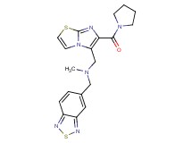 (2,1,3-benzothiadiazol-5-ylmethyl)methyl{[6-(1-pyrrolidinylcarbonyl)imidazo[2,1-b][1,3]thiazol-5-yl]methyl}amine