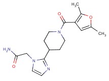 2-{2-[1-(2,5-dimethyl-3-furoyl)-4-piperidinyl]-1H-imidazol-1-yl}acetamide