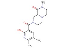 8-[(2-hydroxy-5,6-dimethyl-3-pyridinyl)carbonyl]-2-methylhexahydro-2H-pyrazino[1,2-a]pyrazin-1(6H)-one