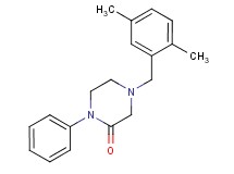 4-(2,5-dimethylbenzyl)-1-phenyl-2-piperazinone