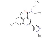 N-ethyl-5,7-dimethyl-2-(1-methyl-1H-pyrazol-4-yl)-N-propylquinoline-4-carboxamide