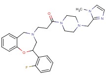 2-(2-fluorophenyl)-4-(3-{4-[(1-methyl-1H-imidazol-2-yl)methyl]-1-piperazinyl}-3-oxopropyl)-2,3,4,5-tetrahydro-1,4-benzoxazepine