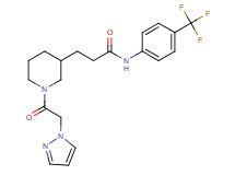 3-[1-(1H-pyrazol-1-ylacetyl)-3-piperidinyl]-N-[4-(trifluoromethyl)phenyl]propanamide