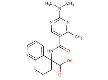 1-({[2-(dimethylamino)-4-methyl-5-pyrimidinyl]carbonyl}amino)-1,2,3,4-tetrahydro-1-naphthalenecarboxylic acid