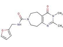 N-(2-furylmethyl)-2,3-dimethyl-4-oxo-3,4,5,6,8,9-hexahydro-7H-pyrimido[4,5-d]azepine-7-carboxamide