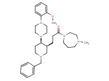 1-(3-{(3S*,4R*)-1-benzyl-4-[4-(2-methoxyphenyl)-1-piperazinyl]-3-piperidinyl}propanoyl)-4-methyl-1,4-diazepane