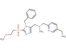 ({1-benzyl-2-[(2-methoxyethyl)sulfonyl]-1H-imidazol-5-yl}methyl)[(5-ethyl-2-pyridinyl)methyl]methylamine