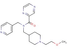 N-{[1-(2-methoxyethyl)piperidin-4-yl]methyl}-N-(pyridin-4-ylmethyl)pyrazine-2-carboxamide