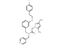 2-(3,5-dimethyl-1H-pyrazol-1-yl)-N-{3-[2-(4-fluorophenyl)ethoxy]benzyl}-N-(4-pyridinylmethyl)acetamide